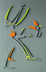 Jochen Bauer | Moderne Kunst | Künstler | Maler | Collagen | Bild Nr.74 | Collage / Relief | 40x60 cm