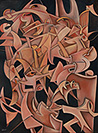 Jochen Bauer | Moderne Kunst | Künstler | Maler | Malerei | intuitive Malerei | abstrahierter Surrealismus | Bild Nr. 44 | Öl auf Leinwand| 60x80 cm