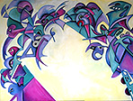 Jochen Bauer | Moderne Kunst | Künstler | Maler | Malerei | intuitive Malerei | abstrahierter Surrealismus | Bild Nr. 35 | Öl auf Leinwand| 60x80 cm