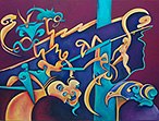 Jochen Bauer | Moderne Kunst | Künstler | Maler | Malerei | intuitive Malerei | abstrahierter Surrealismus | Bild Nr. 3 | Öl auf Leinwand| 60x80 cm