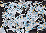 Jochen Bauer | Moderne Kunst | Künstler | Maler | Malerei | intuitive Malerei | abstrahierter Surrealismus | Bild Nr. 53 Konfusion| Tusche auf Aquarellpapier | 36x48 cm