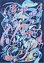 Jochen Bauer | Moderne Kunst | Künstler | Maler | Malerei | Bild Nr.79 | Pastellkreiden und Künstlertusche auf Aquarellkarton | 24x32 cm